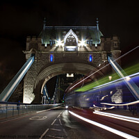 Buy canvas prints of Tower Bridge at night by Andrew Fairclough