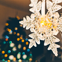 Buy canvas prints of Cosy Christmas Lights and Bokeh Lights in Christmas Tree by Cosmin Iftode