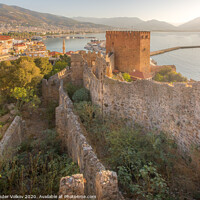 Buy canvas prints of Morning view of the beautiful old town of Alanya by Alexander Volkov