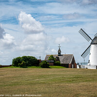 Buy canvas prints of Lytham Windmill & Old Lifeboat House  by Vicky Outen