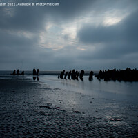 Buy canvas prints of Hoylake shipwreck, Wirral by Vicky Outen