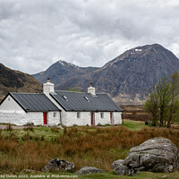 Buy canvas prints of Black Rock Cottage, Glencoe, Scotland  by Vicky Outen
