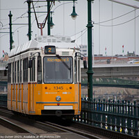 Buy canvas prints of Tram in Budapest, Hungary  by Vicky Outen