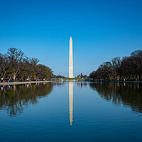 Buy canvas prints of Washington Monument & Reflection Pool by Vicky Outen