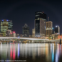 Buy canvas prints of Brisbane by Night by Julie Hartwig