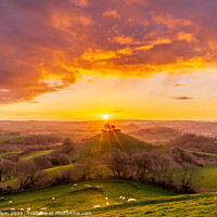 Buy canvas prints of Colmer's Hill sunrise by Gary Holpin