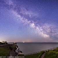 Buy canvas prints of Milky Way over Sidmouth by Gary Holpin