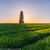 Buy canvas prints of Sunset at the Daymark Tower by Gary Holpin