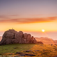 Buy canvas prints of Sunrise over Haytor, Dartmoor by Gary Holpin