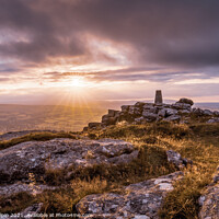 Buy canvas prints of Easdon Tor sunset by Gary Holpin