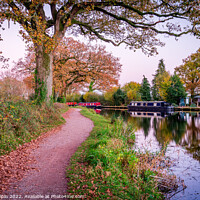 Buy canvas prints of Autumn on the Grand Western Canal by Gary Holpin