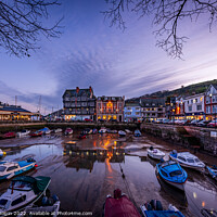 Buy canvas prints of Dusk over Dartmouth harbour by Gary Holpin