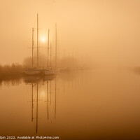 Buy canvas prints of Boats in the mist by Gary Holpin