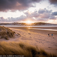 Buy canvas prints of Instow beach sunset by Gary Holpin
