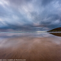 Buy canvas prints of Saunton Sands reflections by Gary Holpin