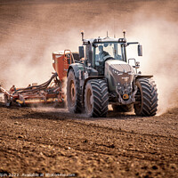 Buy canvas prints of Tractor field drilling by Gary Holpin