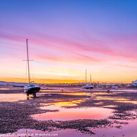 Buy canvas prints of Exmouth boats at dawn by Gary Holpin