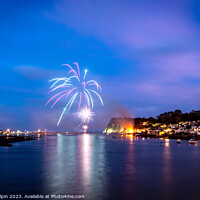 Buy canvas prints of Shaldon fireworks by Gary Holpin