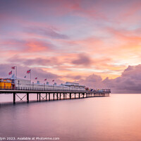 Buy canvas prints of Paignton Pier sunrise by Gary Holpin