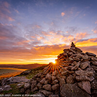 Buy canvas prints of Sunrise at the tor by Gary Holpin