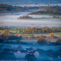 Buy canvas prints of Foggy Devon landscape by Gary Holpin