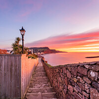 Buy canvas prints of First sunrise of winter over Sidmouth, Devon by Gary Holpin
