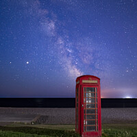 Buy canvas prints of Milky Way above an iconic British red phone box by Gary Holpin