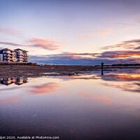 Buy canvas prints of Reflections of sunset over Exmouth by Gary Holpin