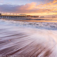 Buy canvas prints of Winter sunrise at Paignton Pier by Gary Holpin