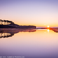 Buy canvas prints of Sunrise over the River Otter at Budleigh by Gary Holpin