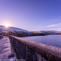 Buy canvas prints of Winter sunrise over Meldon Reservoir by Gary Holpin