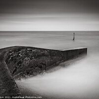 Buy canvas prints of High tide at the breakwater by Gary Holpin