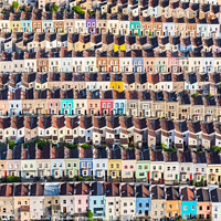 Buy canvas prints of Colourful Houses of Bristol by Patrick Metcalfe