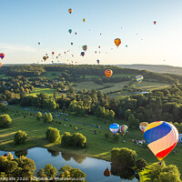 Buy canvas prints of 200 Hot Air Balloons over Wiltshire by Patrick Metcalfe