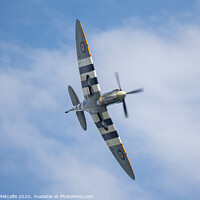 Buy canvas prints of Supermarine Spitfire displaying at Biggin Hill by Patrick Metcalfe