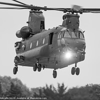 Buy canvas prints of Chinook in the Hover by Patrick Metcalfe