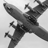 Buy canvas prints of Airbus A400M Atlas in Action by Patrick Metcalfe