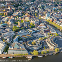 Buy canvas prints of Bristol Harbourside from the Air by Patrick Metcalfe