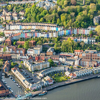 Buy canvas prints of Cliftonwood Bristol from the Air by Patrick Metcalfe