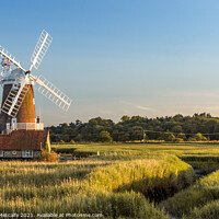 Buy canvas prints of Cley Windmill in the Summer Sunshine by Patrick Metcalfe