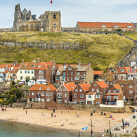 Buy canvas prints of Whitby Harbour and Abbey by Patrick Metcalfe