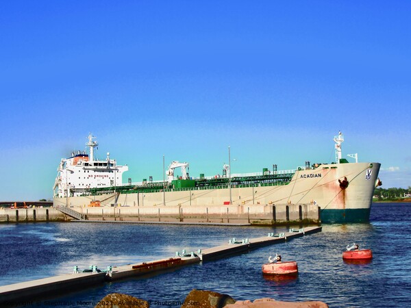 Large ocean going freighter Picture Board by Stephanie Moore