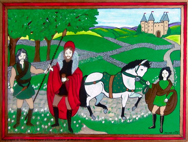 Medieval Irish Chieftain Picture Board by Stephanie Moore