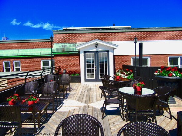 Roof top restaurant Picture Board by Stephanie Moore