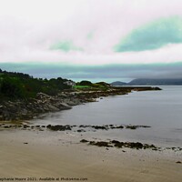Buy canvas prints of Lough Swilly in the rain by Stephanie Moore
