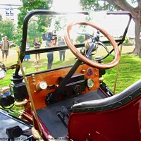 Buy canvas prints of Old vehicle interior by Stephanie Moore
