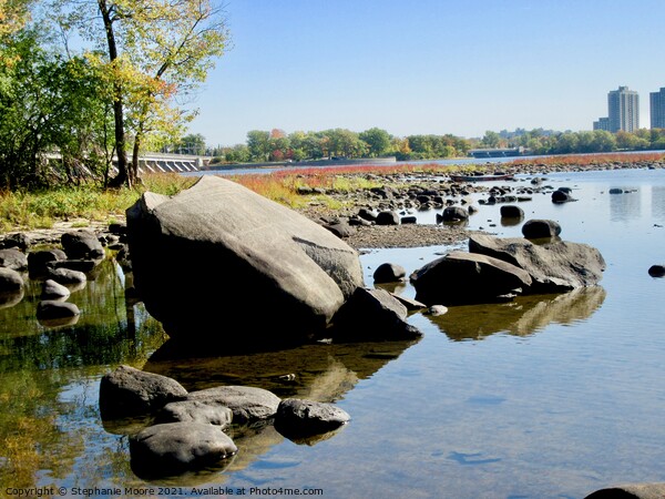 Ottawa River Rocks Picture Board by Stephanie Moore