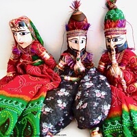 Buy canvas prints of Indian Puppets by Stephanie Moore