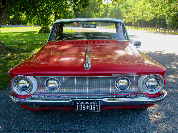 1962 Plymouth seen from the front Picture Board by Stephanie Moore