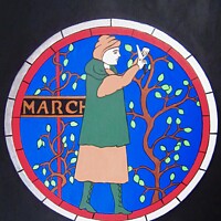 Buy canvas prints of Medieval Month of March by Stephanie Moore
